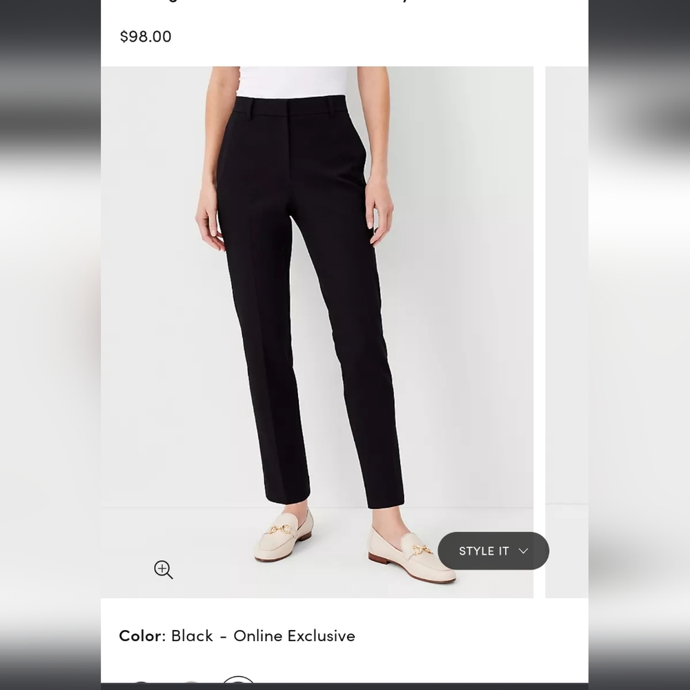 Ann Taylor dress pants black trousers sz 10